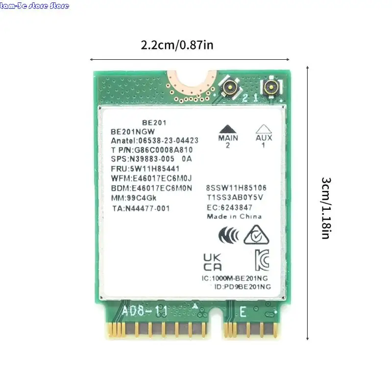 D0UA E201NGW CNVIO3 Беспроводная карта 5800 Мбит / с беспроводной адаптер Bluetooth-совместимый