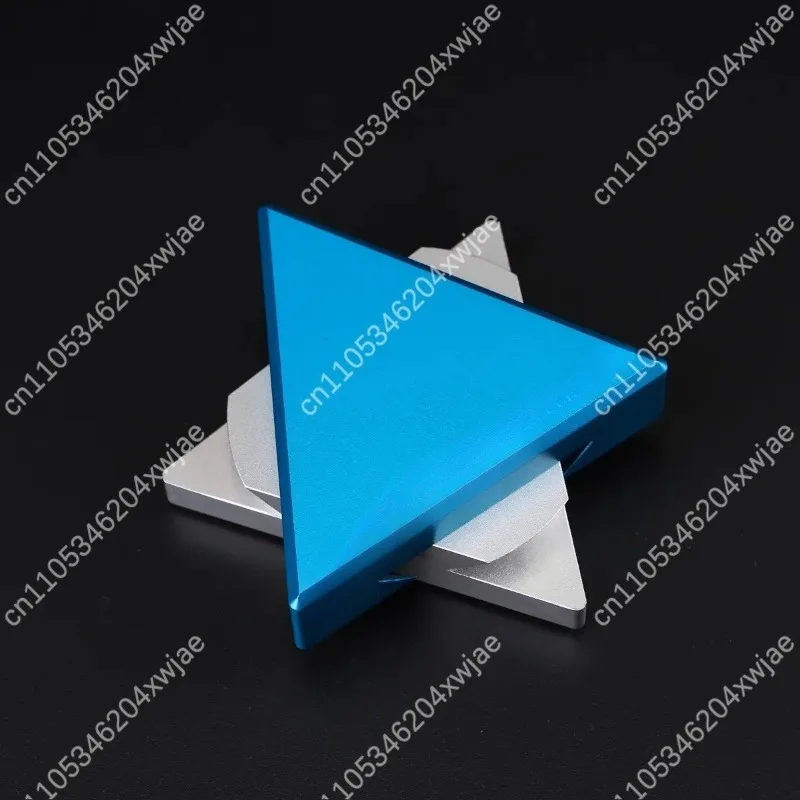 Level 10 Hard Metal Puzzle, Triangle Shape IQ Logic Brain Teaser, Adult Disentanglement Game & Decryption Toy