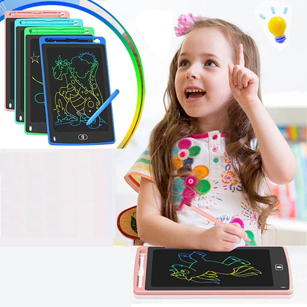 8.5 Inch LCD Writing Tablet Kids Drawing Board Electronic Doodle Pad Educational Toys Girls Gifts Digital Notebook Message Board