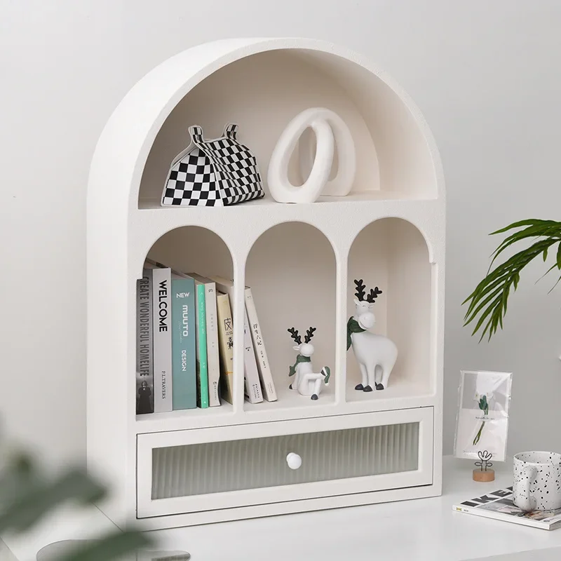 

Quality Web Celebrity Ins Wind Bookshelf For Children Bedroom Bay Window Creative Desk Storage Rack Landing Book Shelves