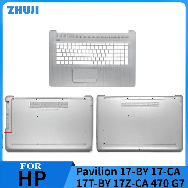 

New Laptop Case For HP Pavilion 17-BY 17-CA 17T-BY 17Z-CA 470 G7 Palmrest Upper Cover Bottom Case DVD Keyboard Top Shell Silver