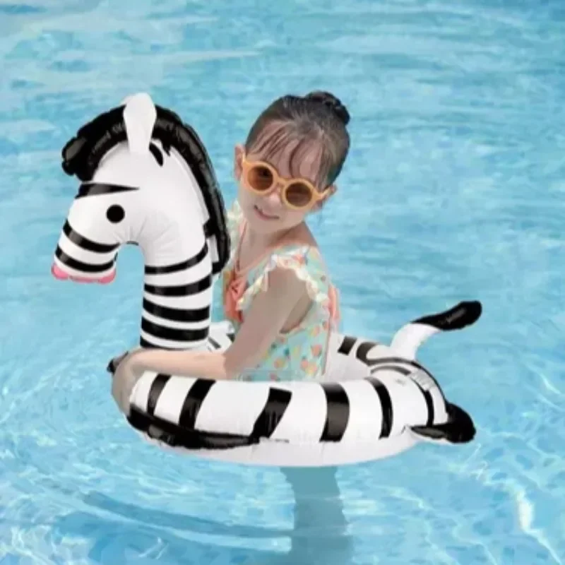 Zebra inflável piscina brinquedos água equipamentos cadeira flutuante verão anel de natação para o bebê inflável assento flutuante festa da família