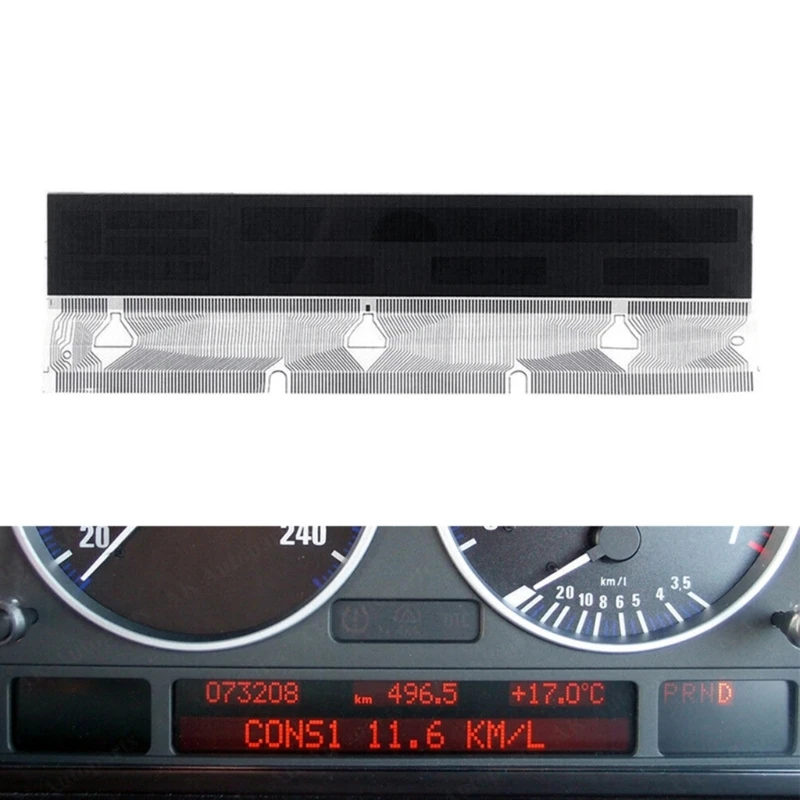 

X7JF High Stability Speedometer Instrument Cluster LCD Display Easy Installation Compact Size Compatible for E39 E53 X5