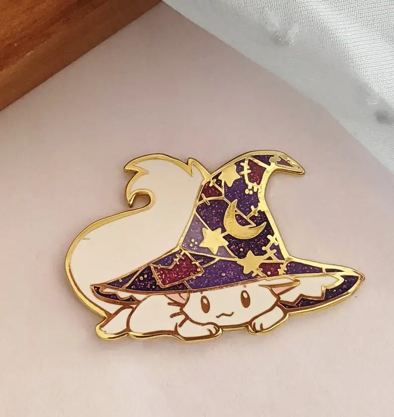 Elimine: Overwhelmed by a large hat  enamel pin-halloween