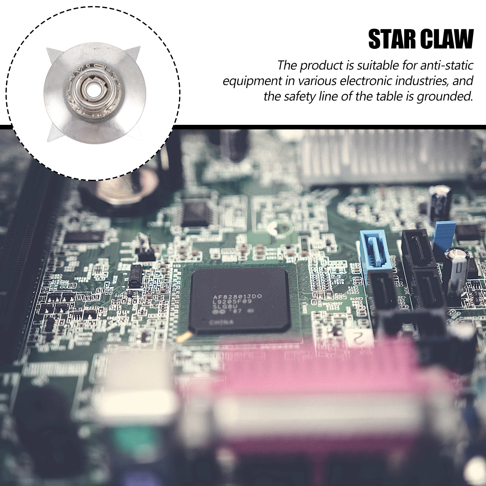 

20pcs Electrostatic Buckle Wire Claw Stainless Steel Ground Metal Practical Use Anti static Gloves Labor Protection