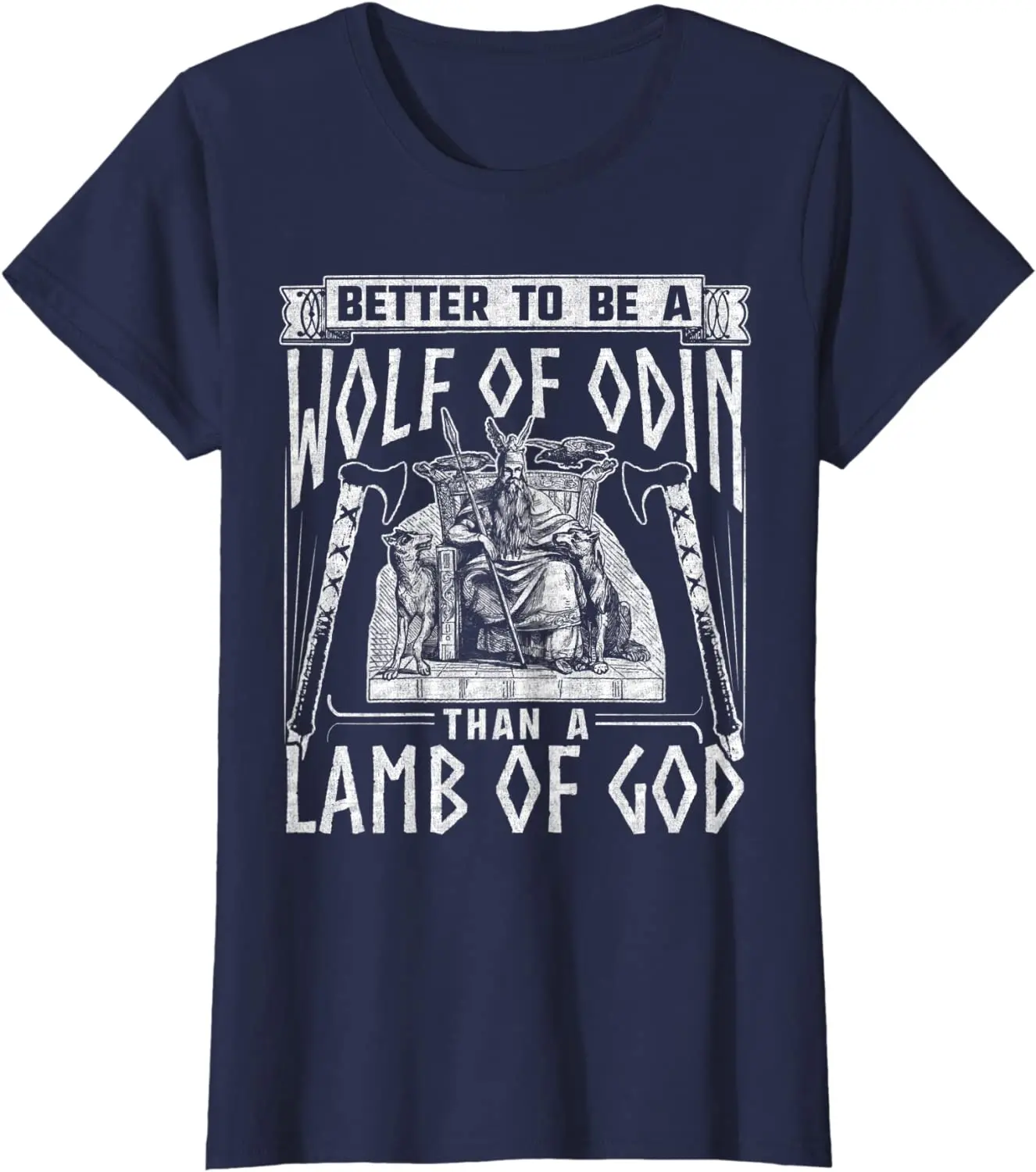 Norse Mythology Pagan  Better To Be A Wolf of Odin T Shirt. New 100% Cotton Short Sleeve O-Neck Casual T-shirt Size S-3XL