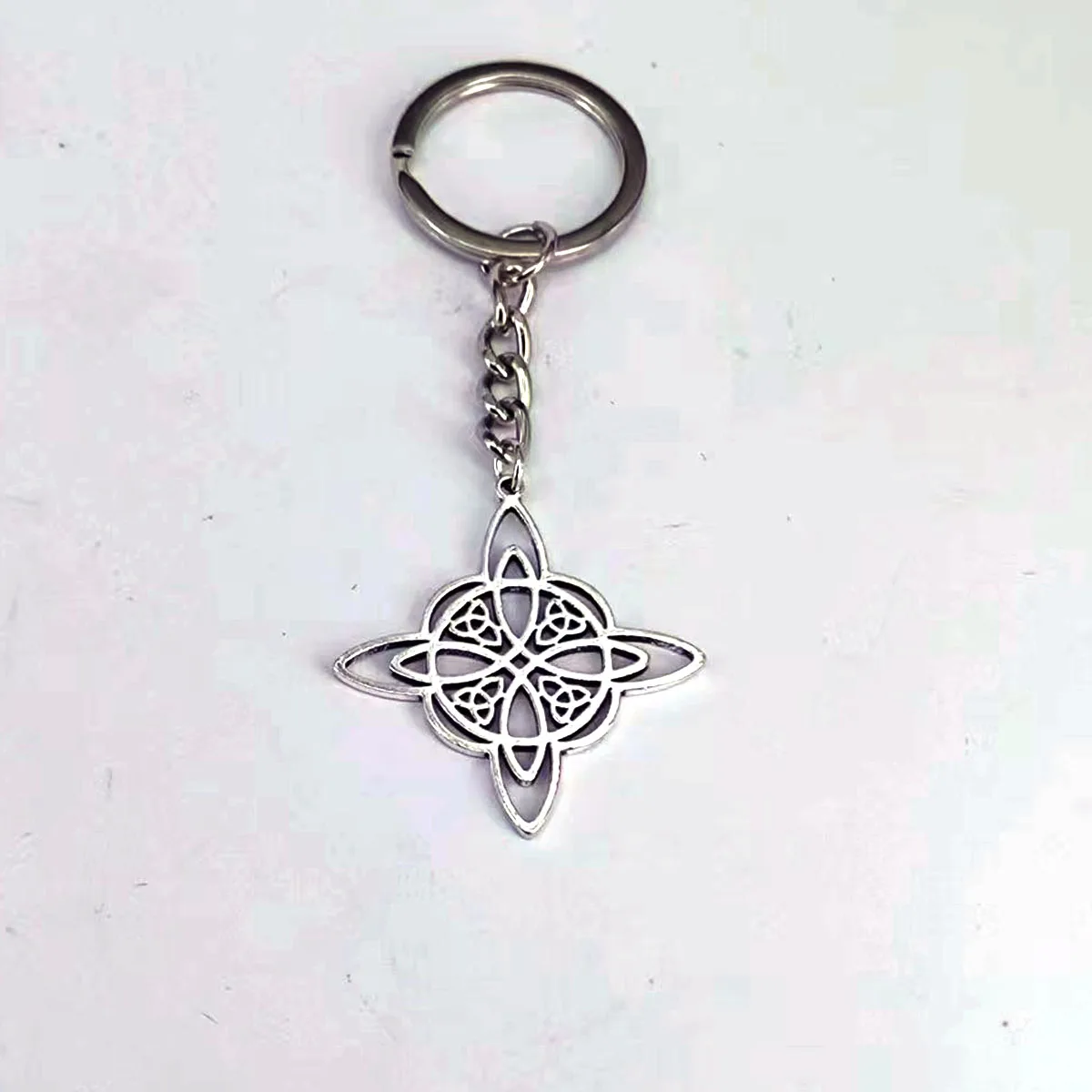 Witch Double Celtic Triangle keychains for gift