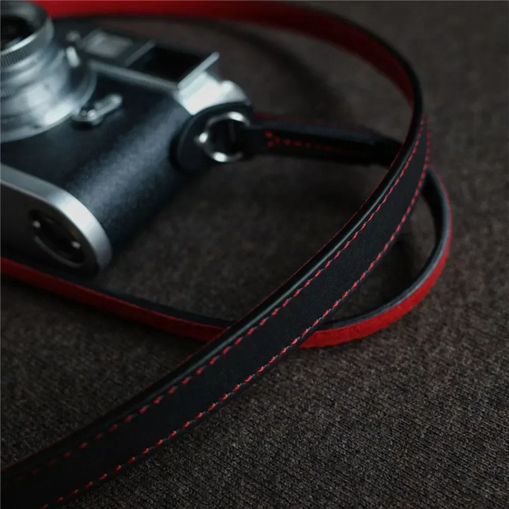 125cm Leather Camera Strap Retro Neck Hanging Comfort Shoulder Strap Suitable for Canon Sony