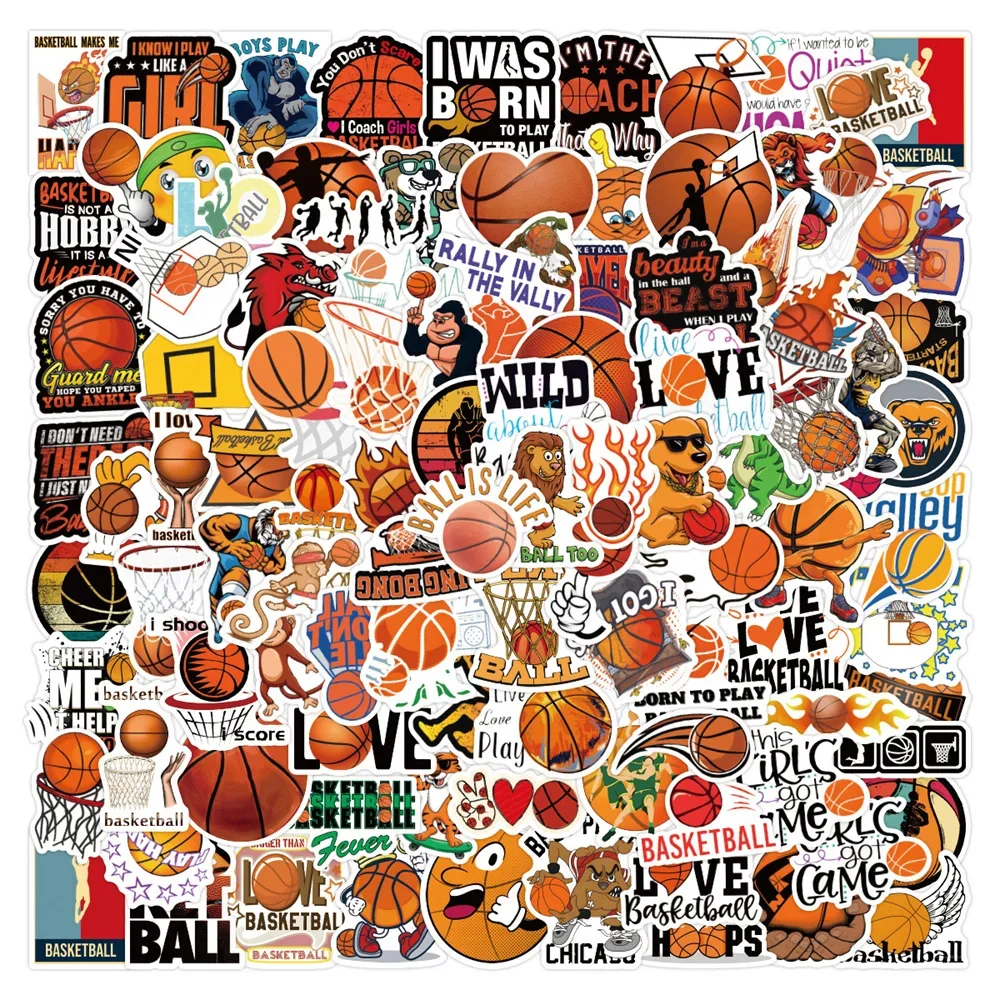 10/30/50PCS Cartoon Sports Stickers Series Ball Games Graffiti Guitar Children's Toy Helmet Luggage Laptop Decoration Wholesale