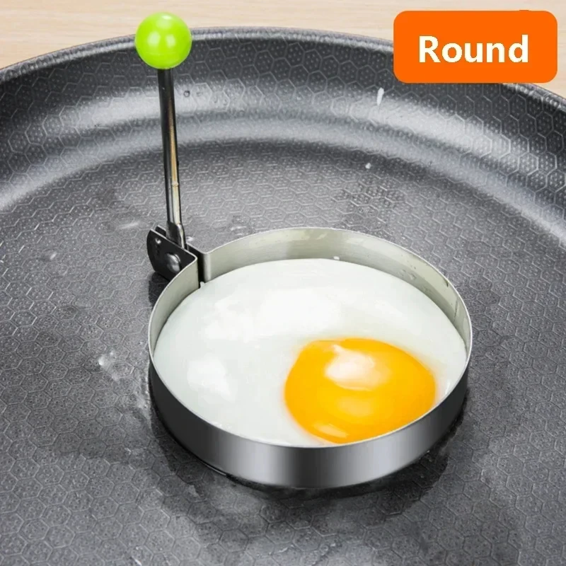 4 Style Stainless Steel Fried Egg Pancake Shaper Kitchen Accessories Gadget Rings Omelette Mold Mould Frying Egg Cooking Tools