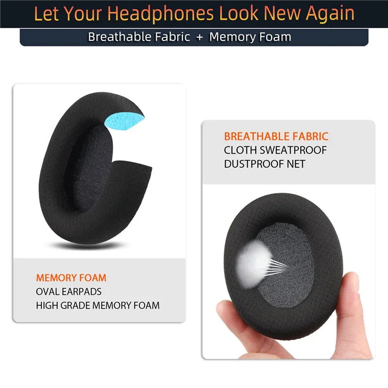 A003 3X استبدال وسادات الأذن ل Steelseries Arctis 1/3/5/7/7X/9/9X/Pro سماعة رأس لاسلكية عزل وسائد الأذن