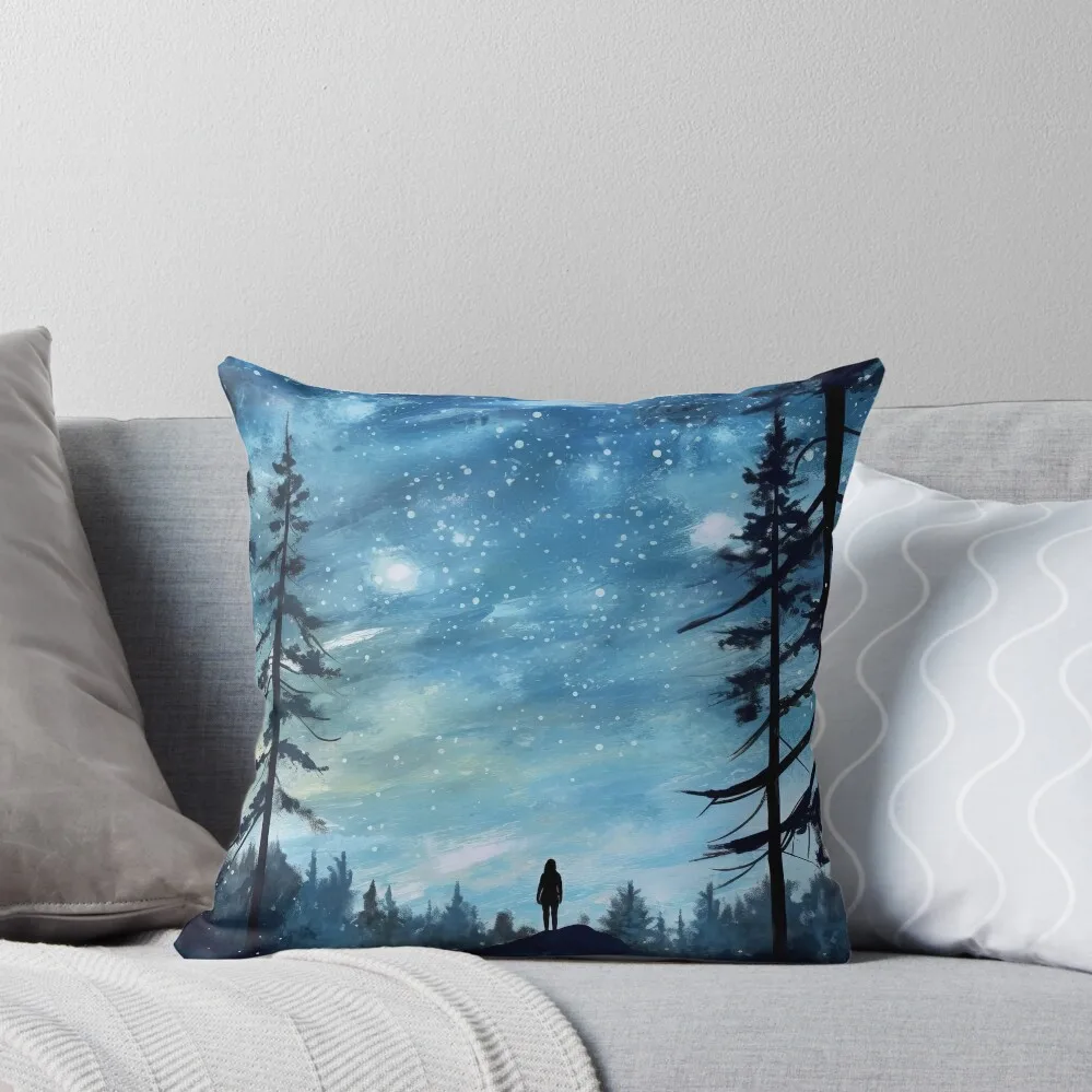 

Stargazing Forest Dreamer's Haven Throw Pillow Sofa Cushion Cover Christmas Pillows pillow