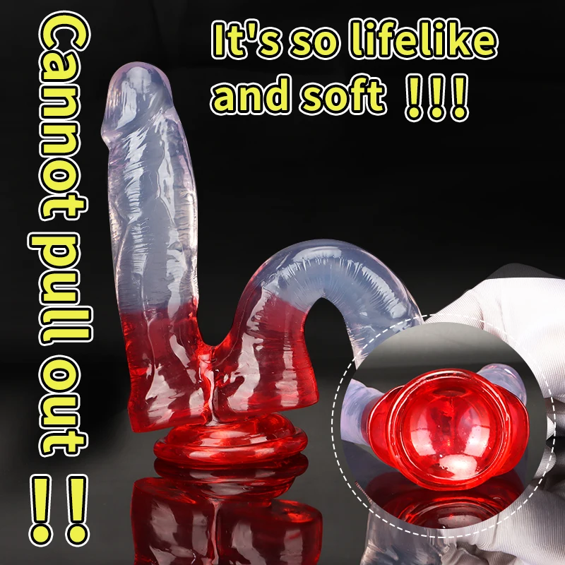 U Shape Soft Jelly Double Dildos Vaginal Anal Plug Artificial Genitals Sex Toys For Couples Gay Lesbian Penis Masturbators 18