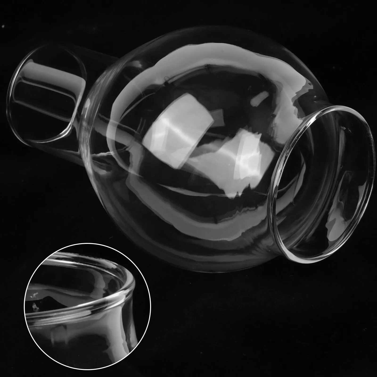 

Stable Clear Cover Glass Holder Sleeve Open Ended Glass Chimney Transparent Romantic Decoration