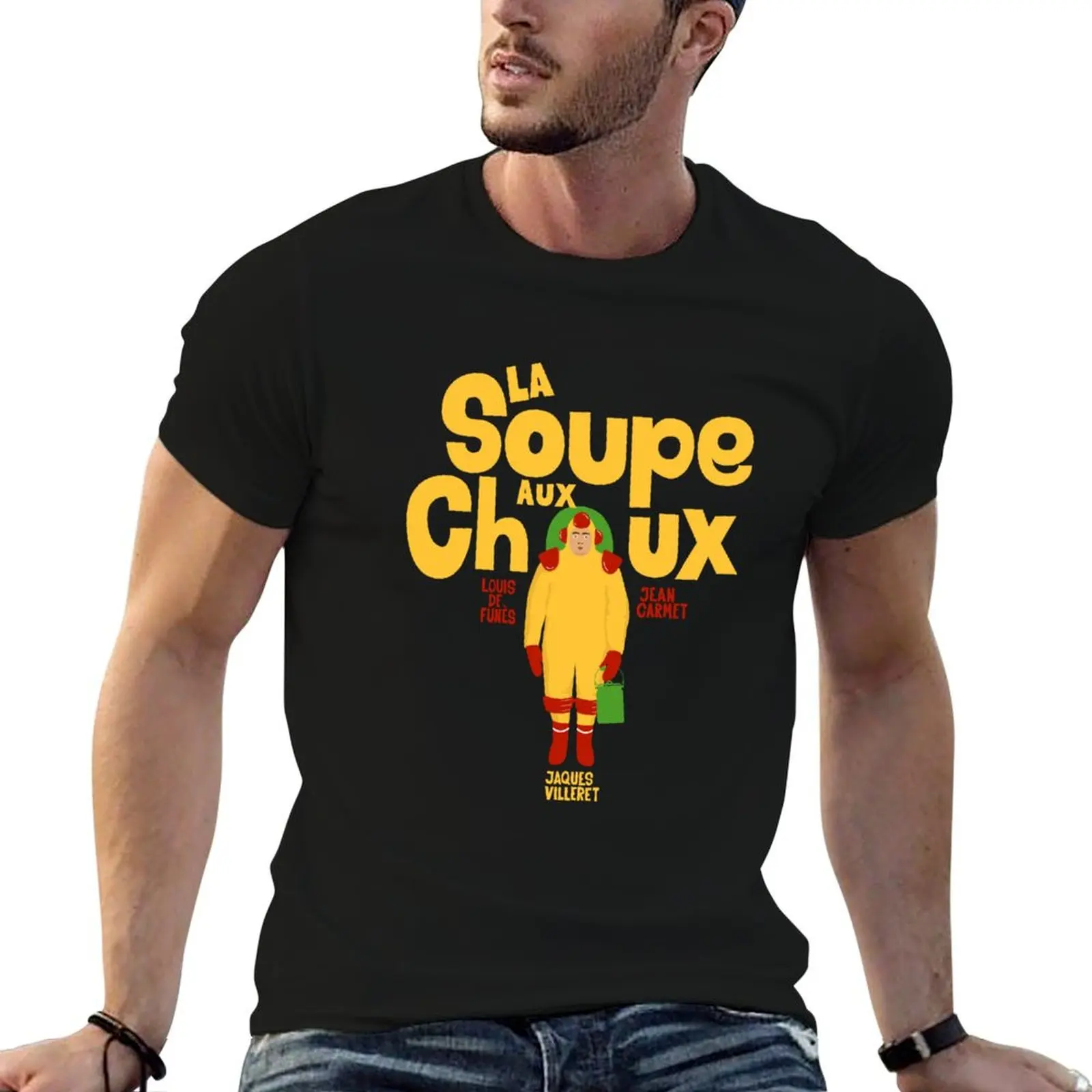 La soupe aux choux : Jacques villeret T-Shirt Sports Basic Short Sleeve T-Shirt