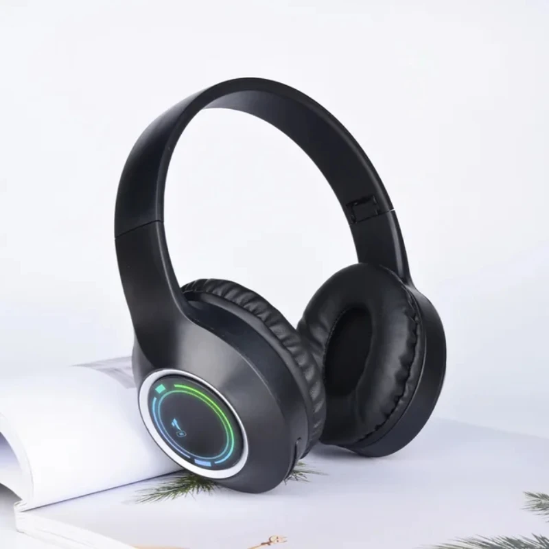 M3 Wireless Bluetooth 5.2 Headphones Glowing Folding Headset LED SD Card TYPE-C Charging Multi-scene for Game Office Sport