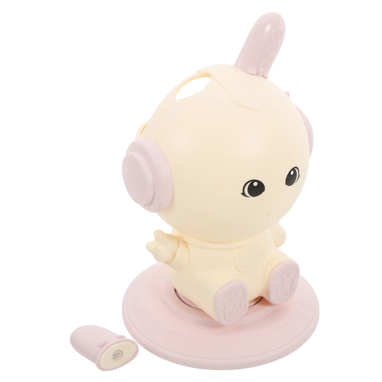 

Rotating Rabbit Pen Pencil Holder Cute Kawaii Desk Organizer for Makeup Brushes and Office Accessories Pink Pencil Holder