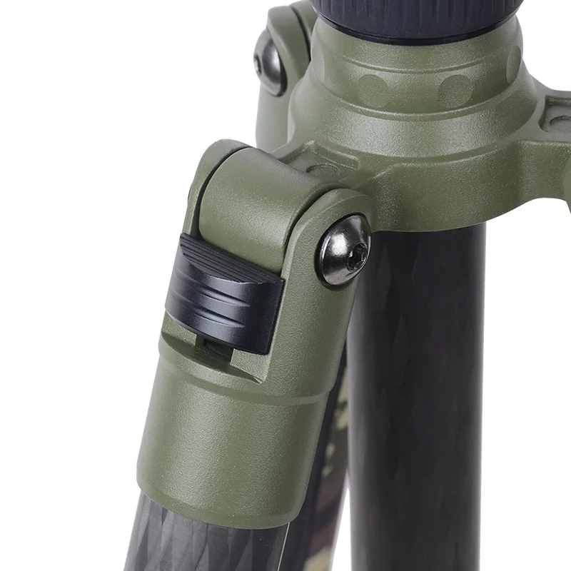 T-284C + FB-1 profissional tripé de fibra de carbono conjunto gimbal câmera SLR tripé gimbal