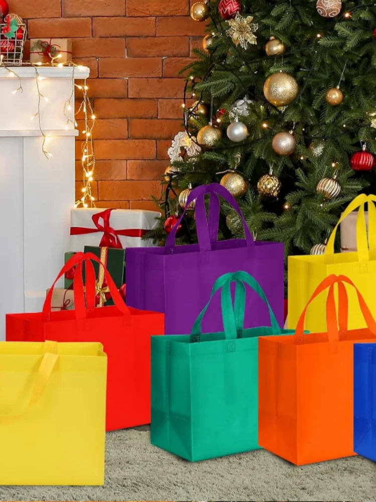Vlies-Einkaufstasche, Einkaufstasche für Werbung und Werbung, Großhandel, maßgeschneiderte, umweltfreundliche, faltbare Geschenktüten aus Vliesstoff – Detail 5