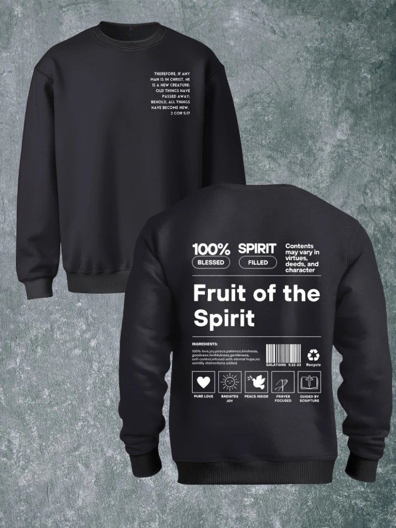 

100 Spirit Polyester Fiber Polyester 2025 Autumn Winter Round-neck Hoodie Is for Both Men and Women Top