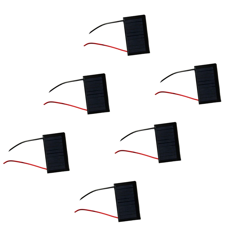 6 for solar Epoxy Panels 5V 30mA 53x30mm with Wiring for Rechargeable Battery Backup and Low Power Standby Systems