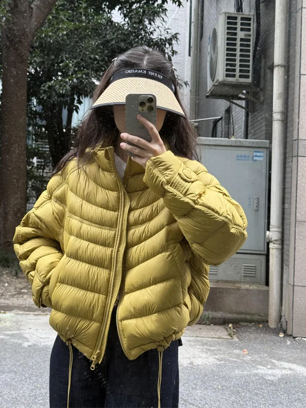 

Модная хлопковая куртка в корейском стиле с пышными рукавами, женская зимняя утепленная свободная куртка, верхняя одежда для невысоких женщин