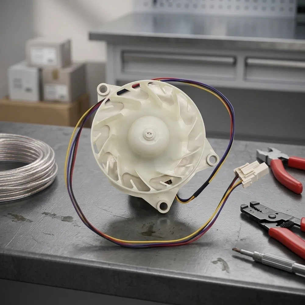 EAU64824807 Refrigerator Evaporator Fan Motor 12V 1A Replacement Part Easy Install Reliable Cooling Performance