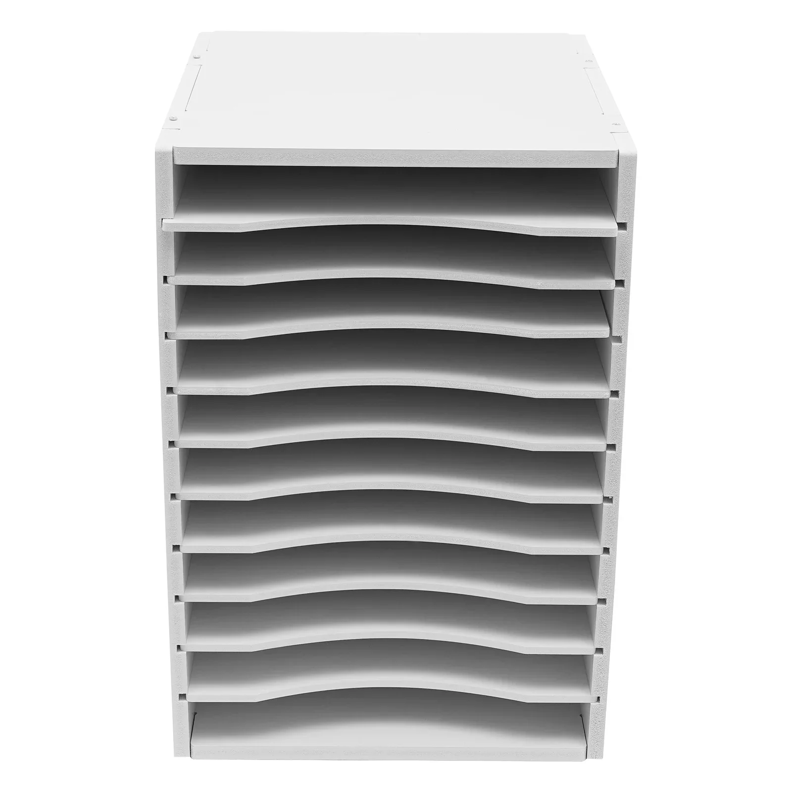 

Vertical Desktop Storage Rack, 11-Slot Wooden Mail Organizer, Vertical File Organizer, Colored Paper Storage Box for Office Use