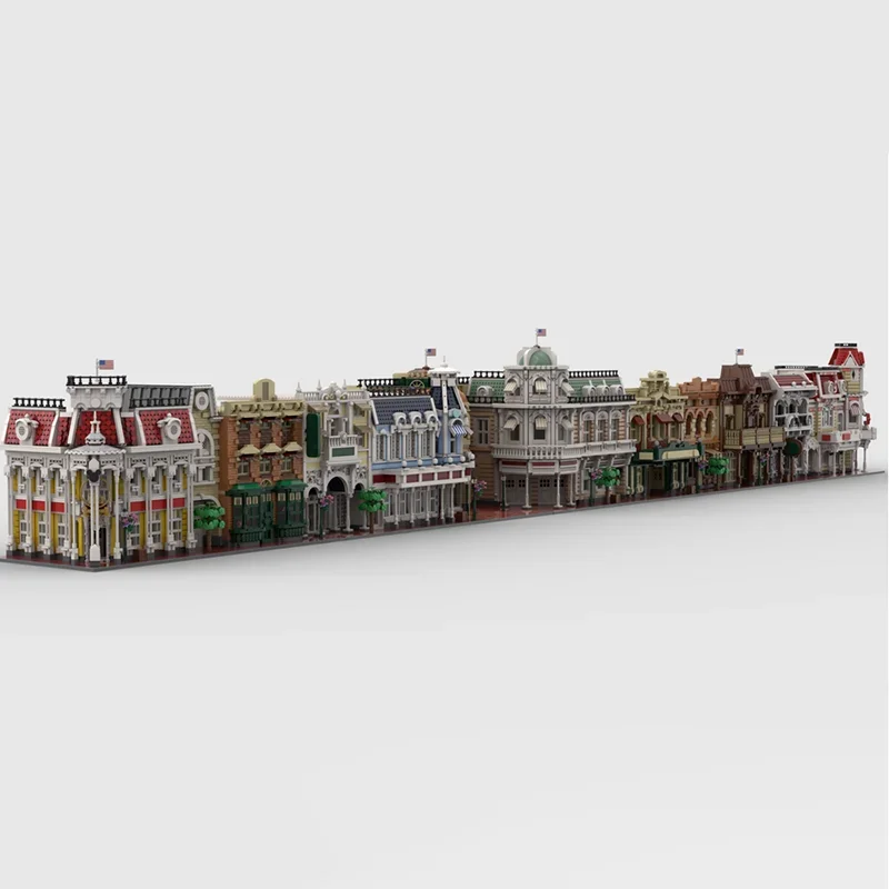 Novo produto requintado moc bloco de construção vista rua modelo de construção tecnologia modular brinquedo das crianças presente diy conjunto montagem