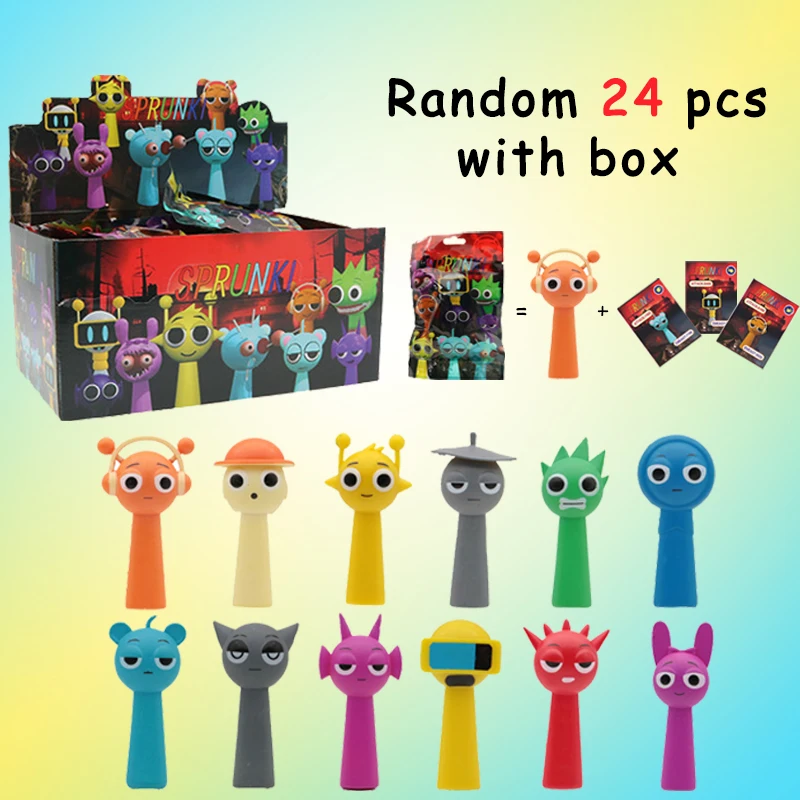 Game Sprunki Pvc Figure Toys 7cm Sprunki Incredibox Action Figures Collection Model Doll Toy for Kid Birthday Christmas Gift