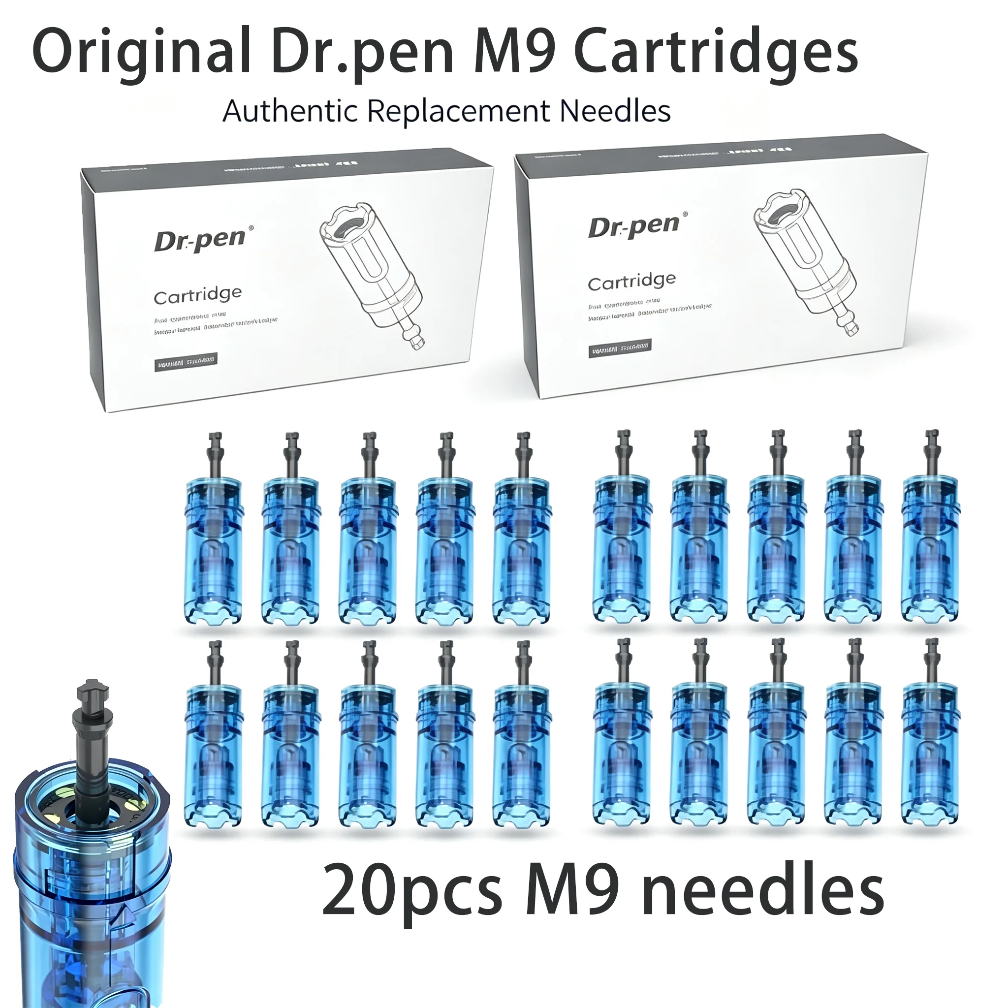 20-agujas-de-cartucho-dr-pen-m9-18-36-42-cabezales-de-bayoneta-redondos-nano-anti-reflujo-con-longitud-de-aguja-controlada-por-chip-de-025mm