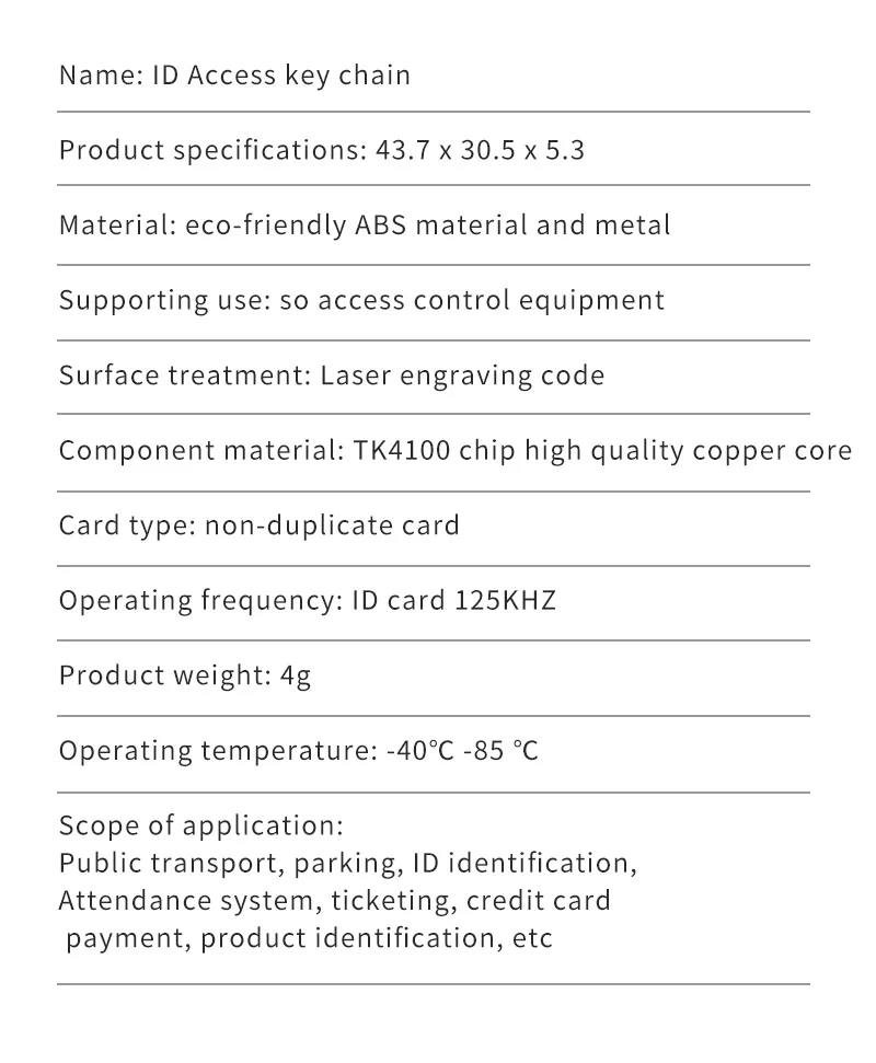 10Pcs 125KHz T5577 Keyfobs Rewritable Duplicate Tag 5200 Proximity Copy Access Control Card ID Token Ring RFID Cloner Keychain