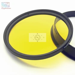 Filtro per obiettivo di colore giallo pieno per obiettivi per fotocamera Canon Nikon 37 40.5 46 49 52 55 58 62 67 72 77mm 49mm 52mm 55mm 58mm 67mm 77mm