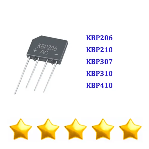 50PCS KBP206 KBP210 KBP307 KBP310 KBP410 Btand New Original silicon bridge rectifier