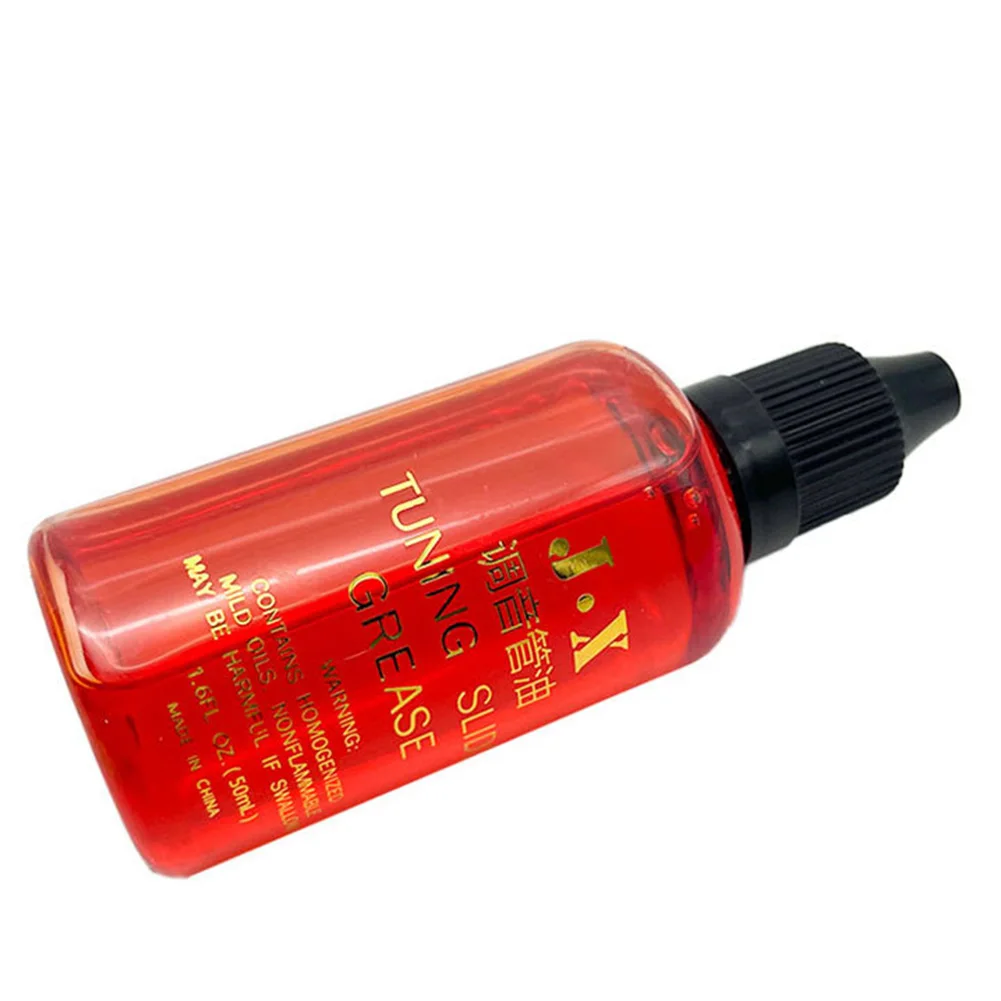 50ml/Bottle Guitar Fretboard Oil Guitar String Lubricant Tuning Tube Red Oil for Trumpets Trombones and Other Brass Instruments