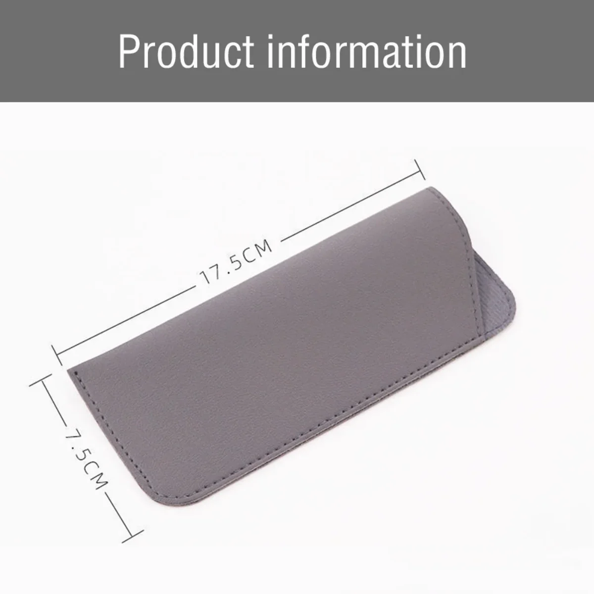1pc Soft Glasses Bag Fashion PU Leather Eye Glasses Reading Glasses Pouch Cover Portable Eyeglasses Case Holder image 6