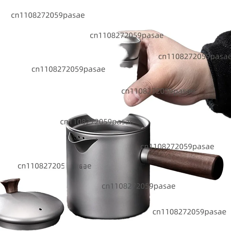 service-a-the-classique-en-metal-titane-avec-poignee-laterale-en-bois-pot-a-lait-cafetiere-filtre-a-the-verseuse-tasse-en-titane-theiere