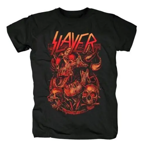 Fanmade Slayer Rock Band Black Unisex Cotton T-Shirt