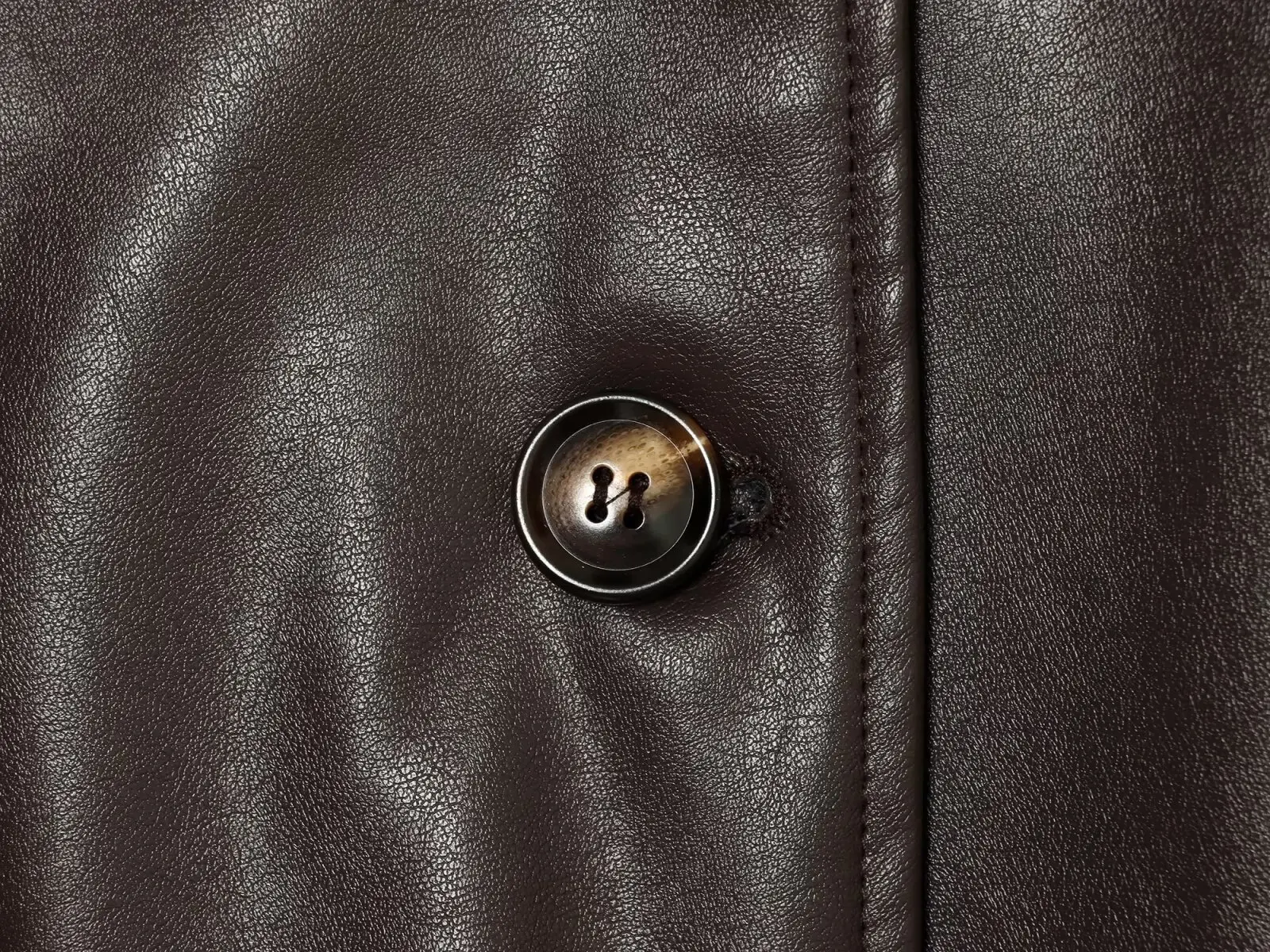 Guobioziy Glossy Shoulder-Patch Faux Leather Jacket with Belt Padded Shoulders 2026 Fall Women's Fashion Casual Leather Coat