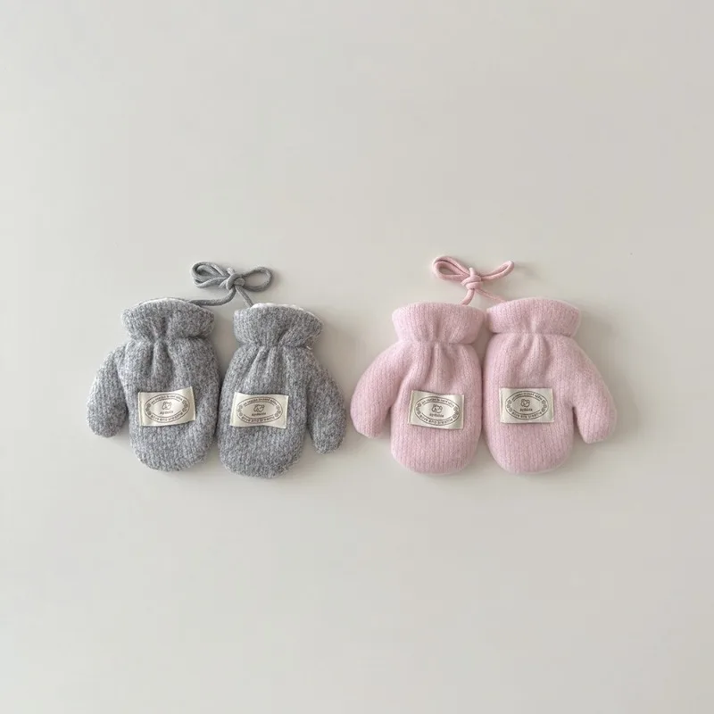 1 زوج الاطفال قفازات الشتاء الكورية نمط بلون لطيف الكرتون الدب القفازات الحرارية الطقس البارد حماية قفاز لمدة 3-7 سنوات