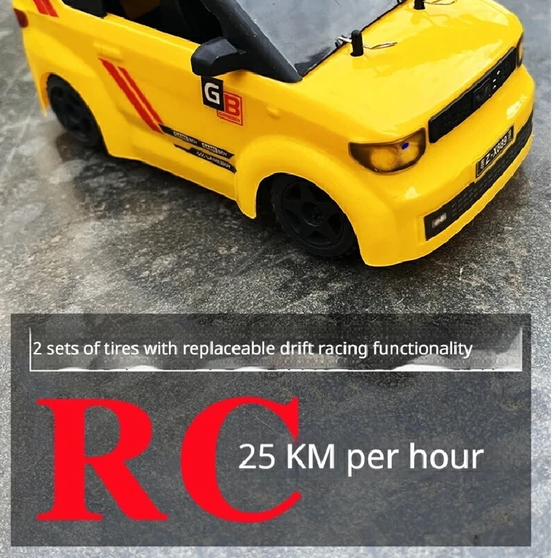 Generic Rc Car 25km/H High Speed Drift Racing Model With Replaceable Tires Rechargeable Remote Control Vehicle For Adult