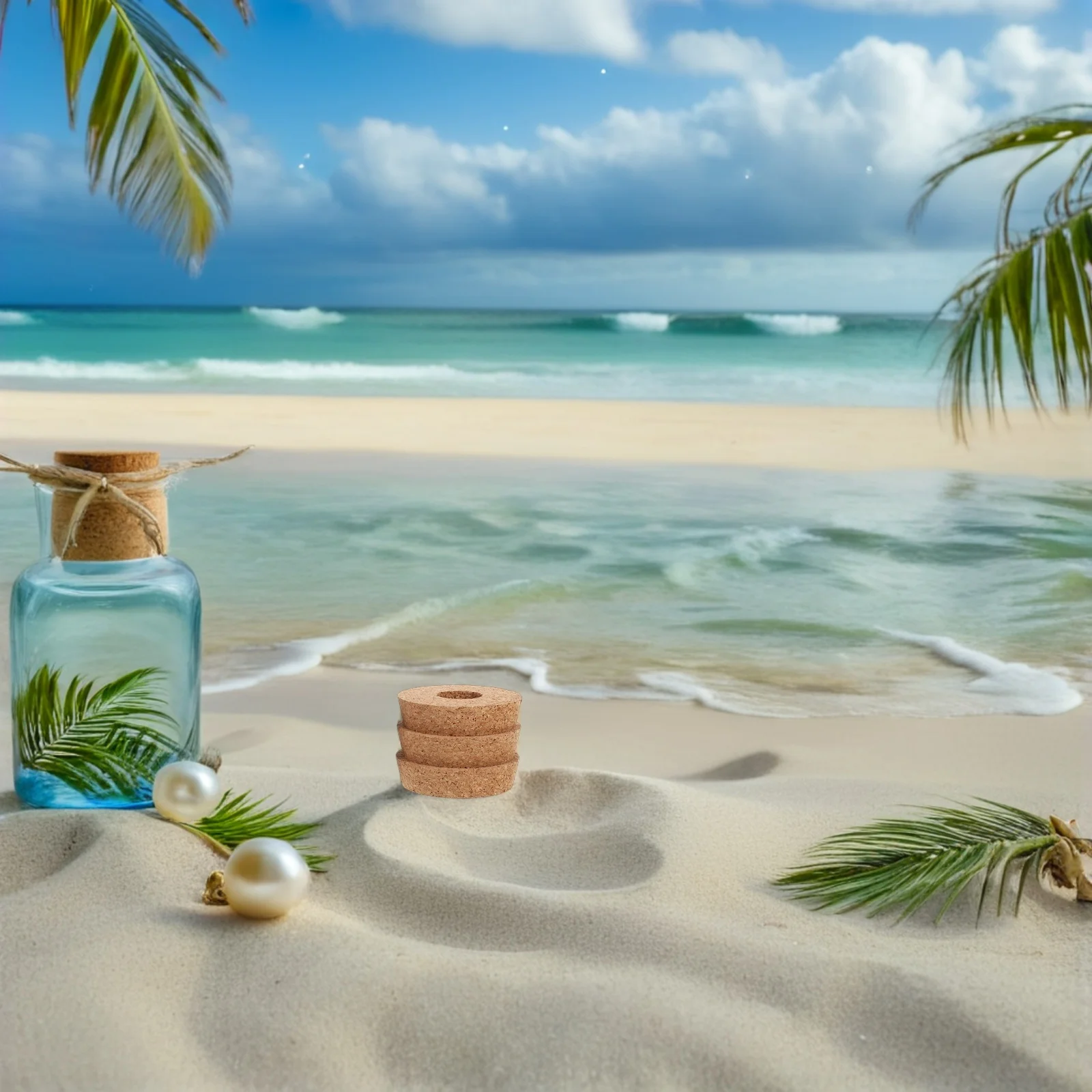 

8Pcs Replacement Cork Lids for Plant Propagation Vases - Hollow Cork Topper for Glass Planters - Multifunctional Hydroponic