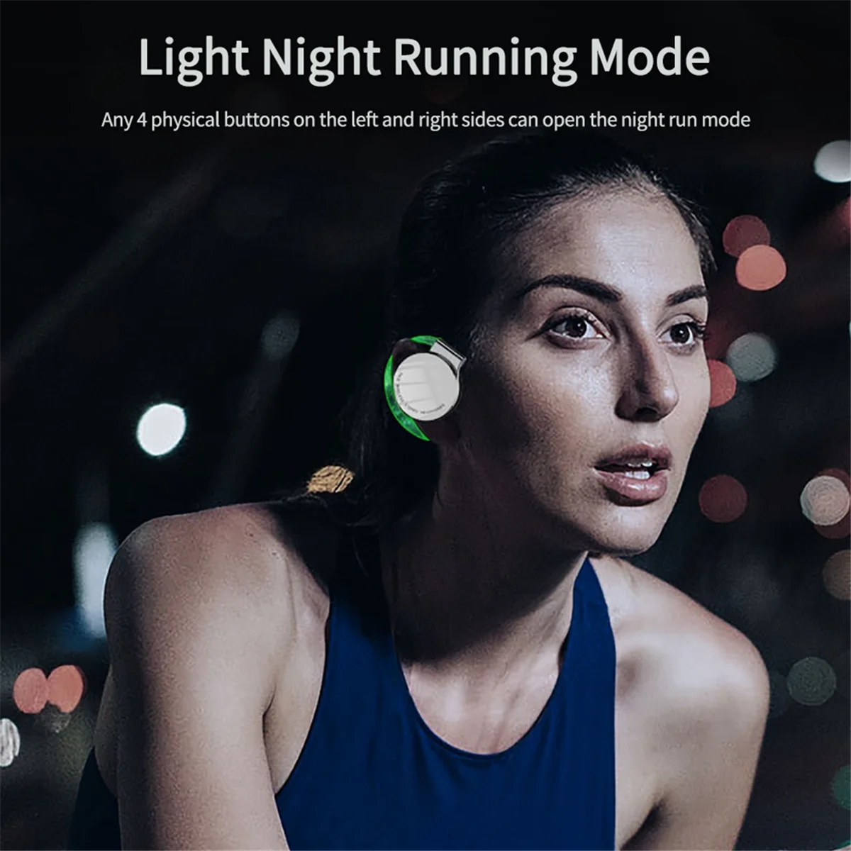 A57G-F2 TWS Bezprzewodowy zestaw słuchawkowy Bluetooth nauszny sportowy zestaw słuchawkowy z redukcją szumów Zestaw słuchawkowy do rozmów Stereofoniczny zestaw słuchawkowy do muzyki-biały