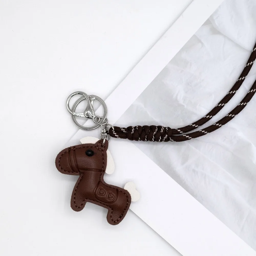 

Fashion Emboss Leather Keychain Mini PU Animal Keyfob Bag Pendant Car Keyring