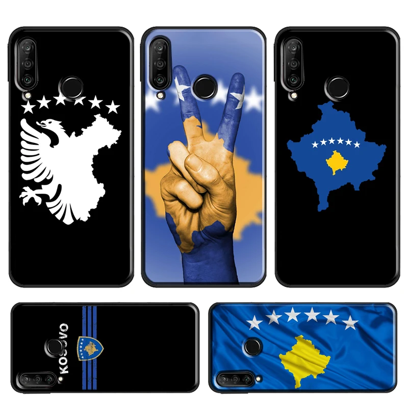 Kosovo Flag Case For Huawei P30 Pro P40 P20 Lite Mate 20 Lite P Smart 2019 Z Nova 5T Honor 50 10i 8X 9X