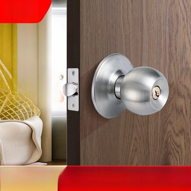 

Spherical Door Lock Home Use Round Knob Bedroom Bathroom Simple Modern Interior Lock