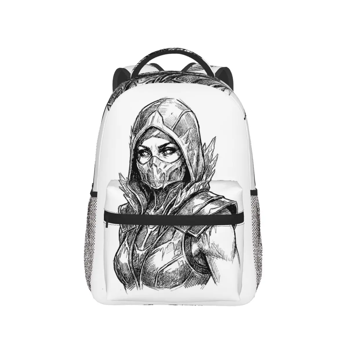 Frost Mortal Kombat MK Student Backpack School Bag Hiking Travel Daypack for Men Women Fashion Bookbag Shoulder Bags