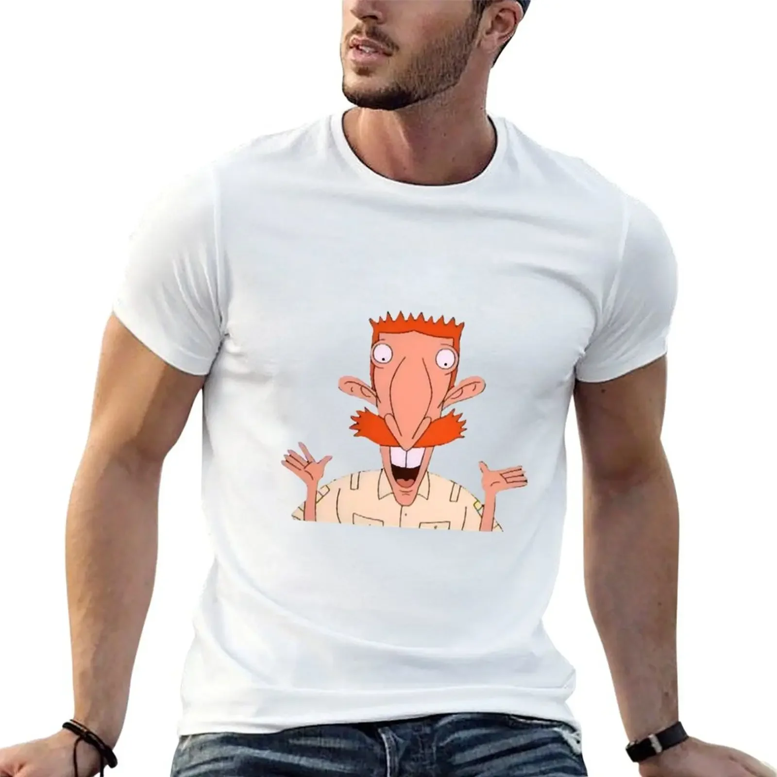 Vintage The You Wild Thornberry Fun Nigel T-shirt blacks anime mens white t shirts