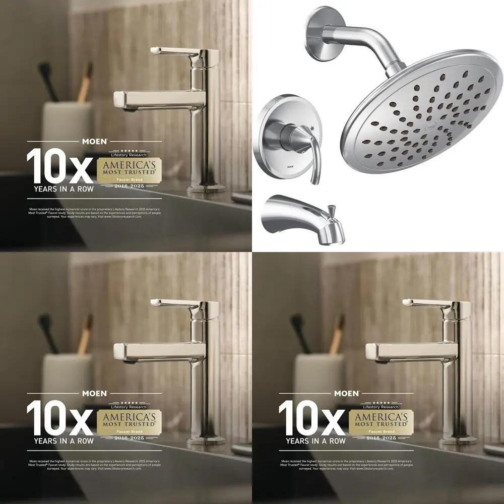 

1-Handle Tub and Shower Trim Kit, Chrome, M-CORE 2-Series