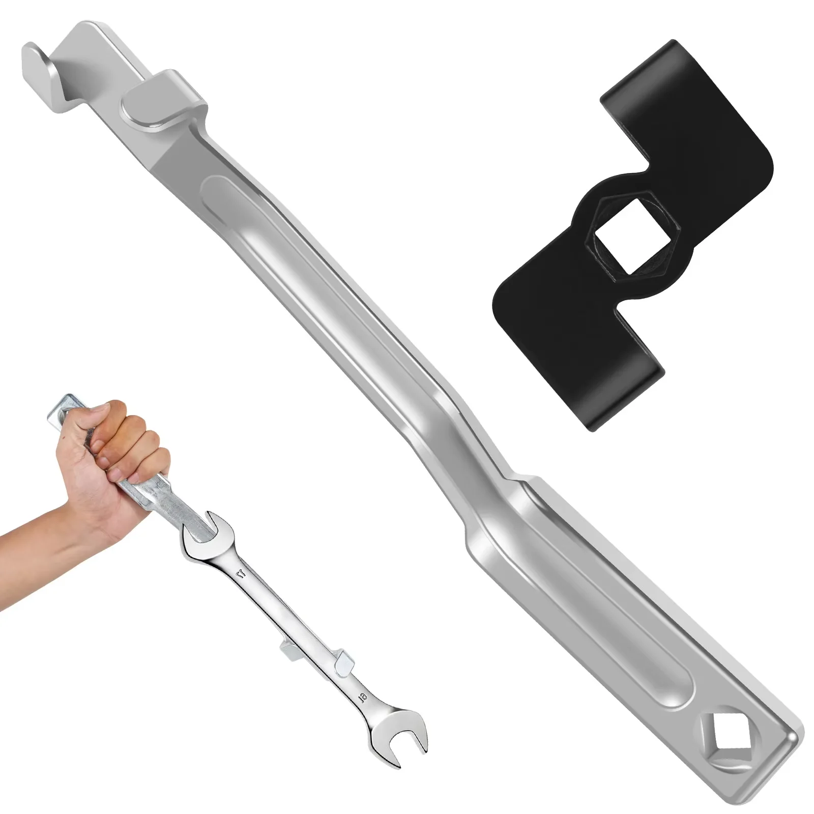 Wrench Extender Adapter Wrench Extender Tool Bar Set Universal 1/2inch Drive Breaker Bar Extender Wrench Extension Hand Tool